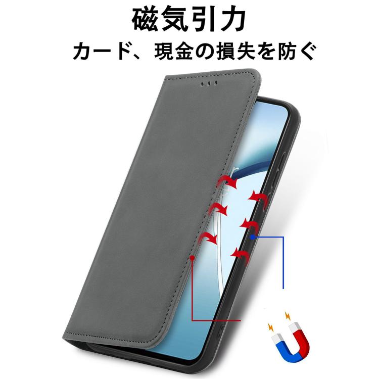 For Fujitsu Arrows We2 Plus / F-51E Retro Skin Feel Magnetic Flip Leather Phone Case