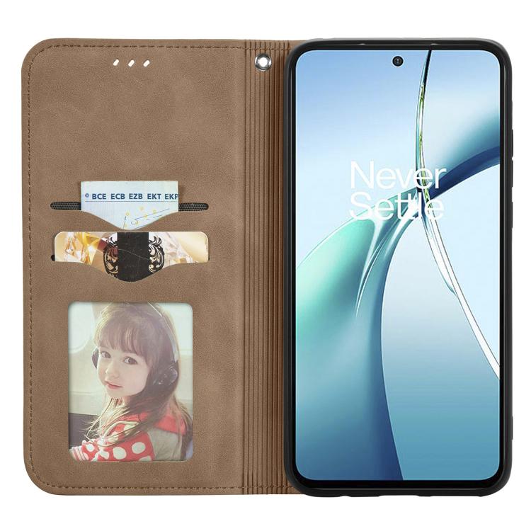 For Fujitsu Arrows We2 / F-52E Retro Skin Feel Magnetic Flip Leather Phone Case