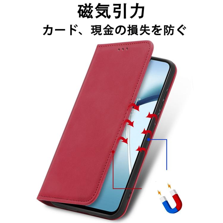For Fujitsu Arrows We2 / F-52E Retro Skin Feel Magnetic Flip Leather Phone Case