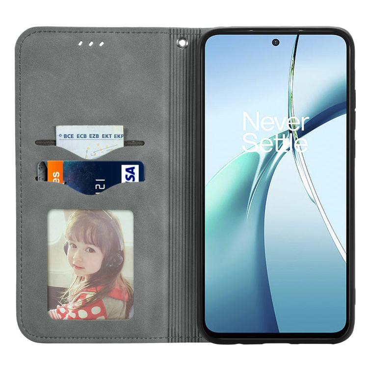 For Fujitsu Arrows We2 / F-52E Retro Skin Feel Magnetic Flip Leather Phone Case