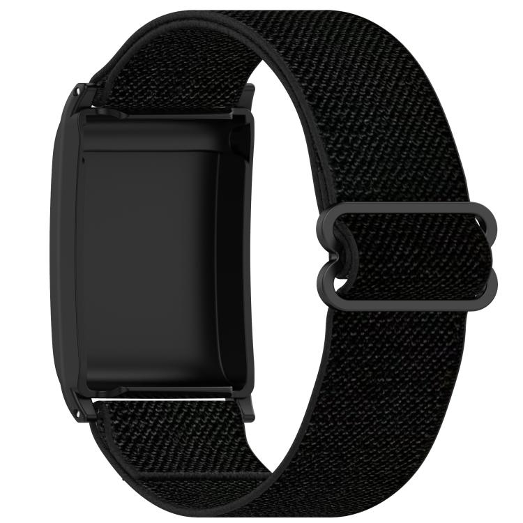 For WHOOP 5.0 / 4.0 Slide Buckle Nylon Elastic Braided Watch Band