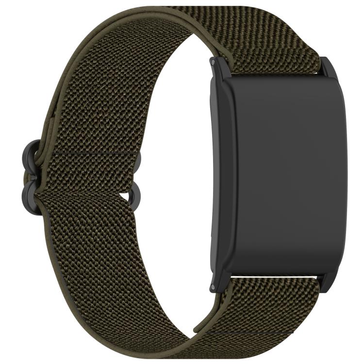 For WHOOP 5.0 / 4.0 Slide Buckle Nylon Elastic Braided Watch Band