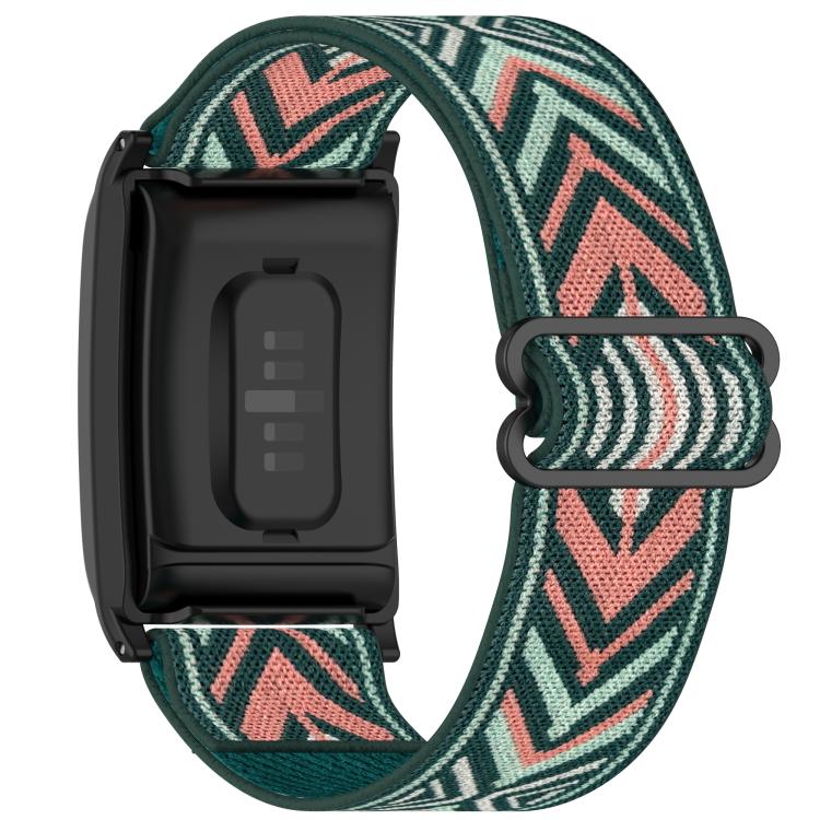 For WHOOP 5.0 / 4.0 Slide Buckle Nylon Elastic Braided Watch Band
