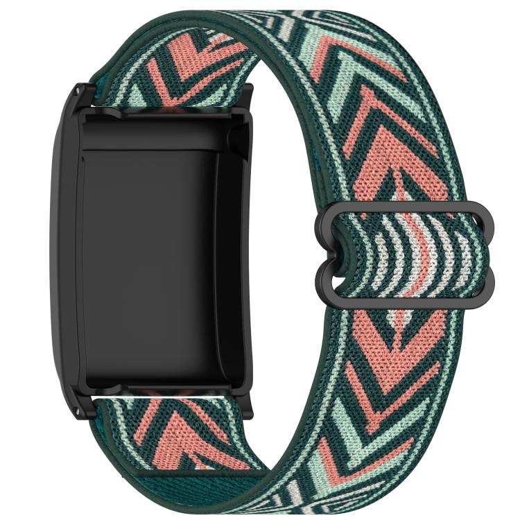 For WHOOP 5.0 / 4.0 Slide Buckle Nylon Elastic Braided Watch Band