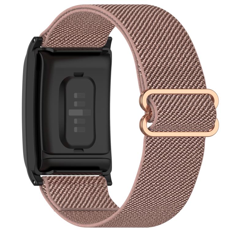 For WHOOP 5.0 / 4.0 Slide Buckle Nylon Elastic Braided Watch Band