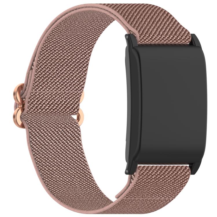 For WHOOP 5.0 / 4.0 Slide Buckle Nylon Elastic Braided Watch Band