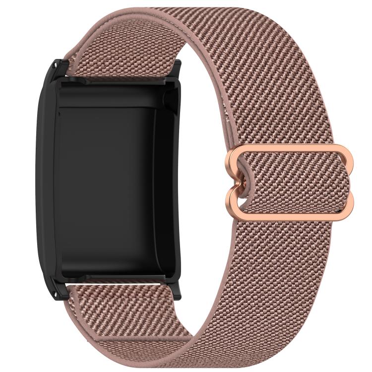 For WHOOP 5.0 / 4.0 Slide Buckle Nylon Elastic Braided Watch Band