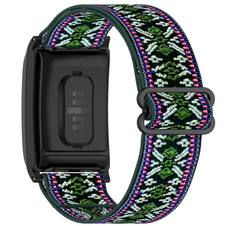 For WHOOP 5.0 / 4.0 Slide Buckle Nylon Elastic Braided Watch Band