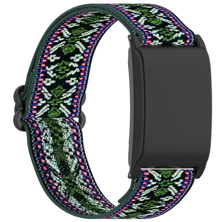 For WHOOP 5.0 / 4.0 Slide Buckle Nylon Elastic Braided Watch Band
