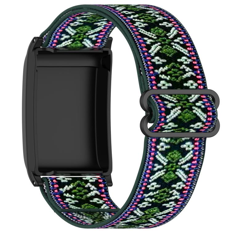 For WHOOP 5.0 / 4.0 Slide Buckle Nylon Elastic Braided Watch Band