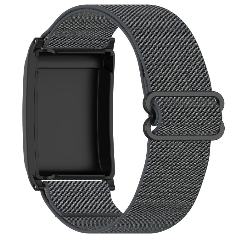 For WHOOP 5.0 / 4.0 Slide Buckle Nylon Elastic Braided Watch Band
