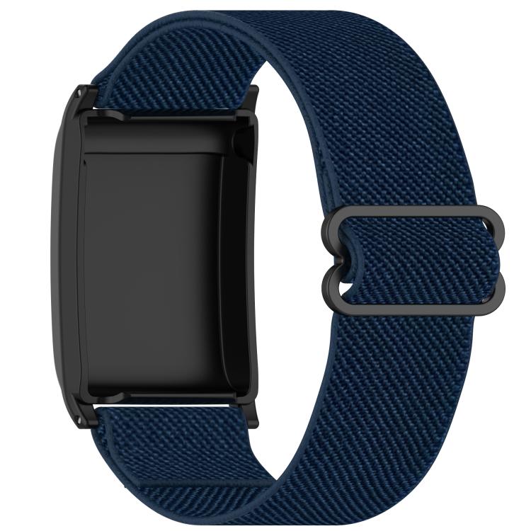 For WHOOP 5.0 / 4.0 Slide Buckle Nylon Elastic Braided Watch Band