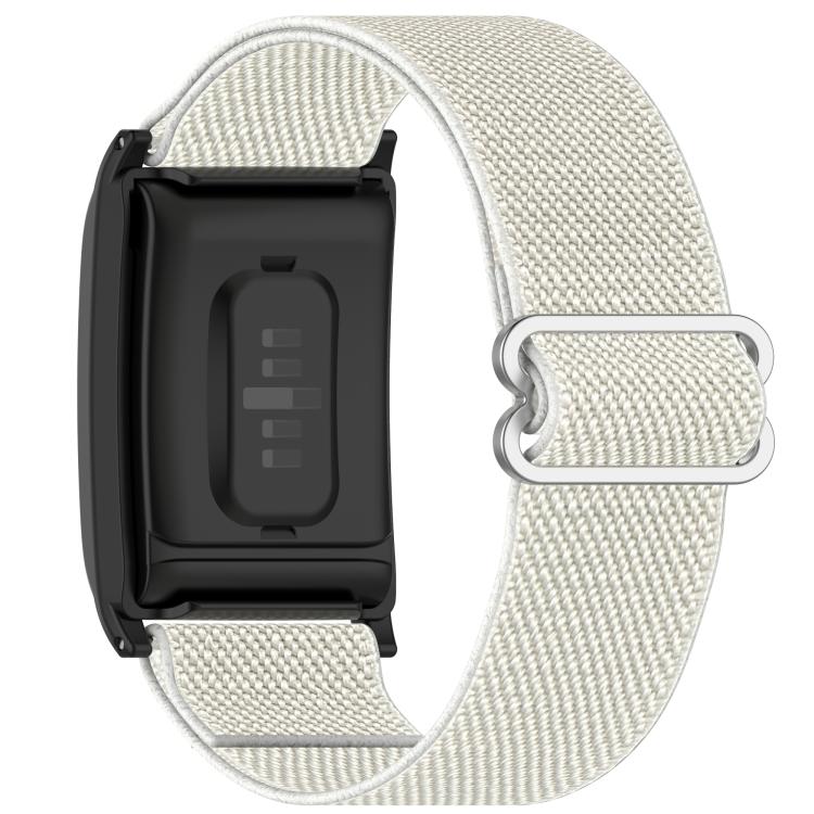 For WHOOP 5.0 / 4.0 Slide Buckle Nylon Elastic Braided Watch Band