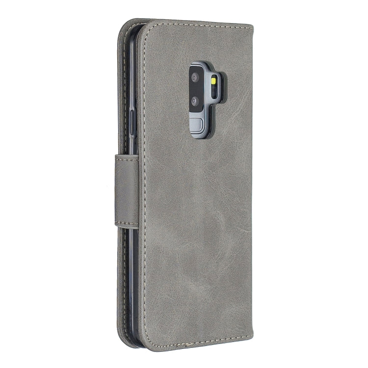 Retro Lambskin Texture Pure Color Horizontal Flip PU Leather Case for Galaxy S9 Plus, with Holder & Card Slots & Wallet & Lanyard