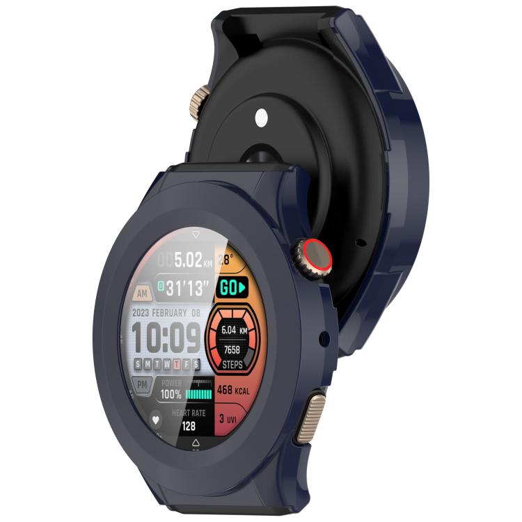 For Amazfit Cheetah Round Tempered Film Integrated PC Watch Protective Case