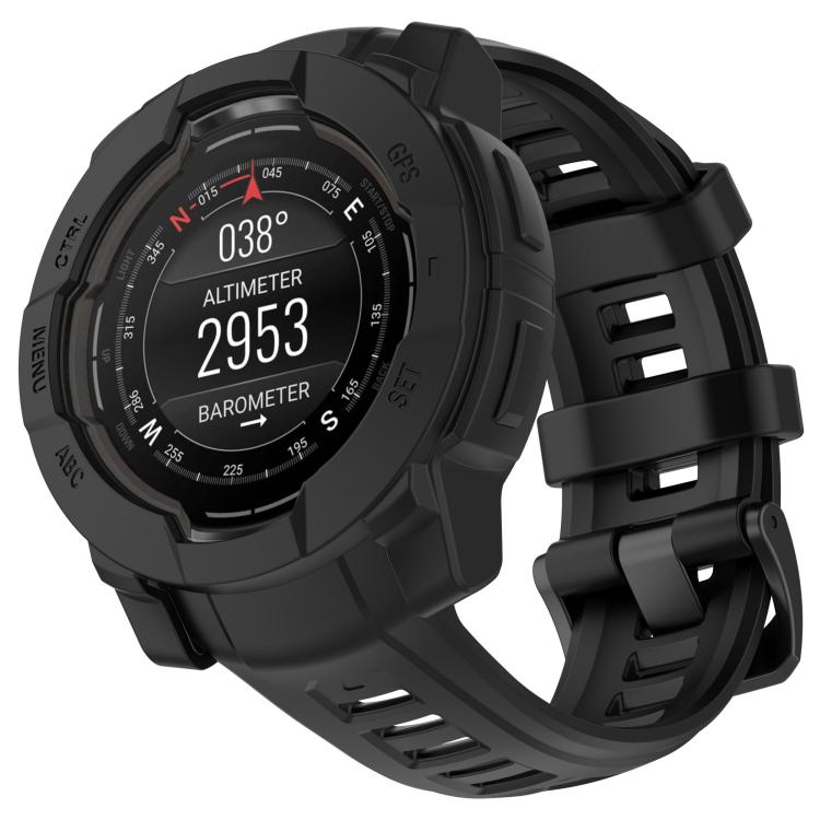 For Garmin Instinct 3 AMOLED / Solar 45mm Silicone Watch Protective Case