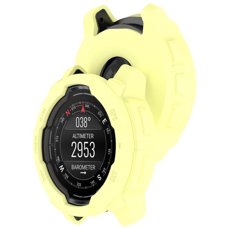 For Garmin Instinct 3 AMOLED / Solar 45mm Silicone Watch Protective Case