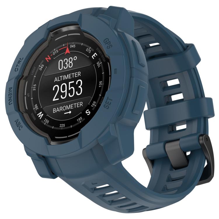 For Garmin Instinct 3 AMOLED / Solar 45mm Silicone Watch Protective Case