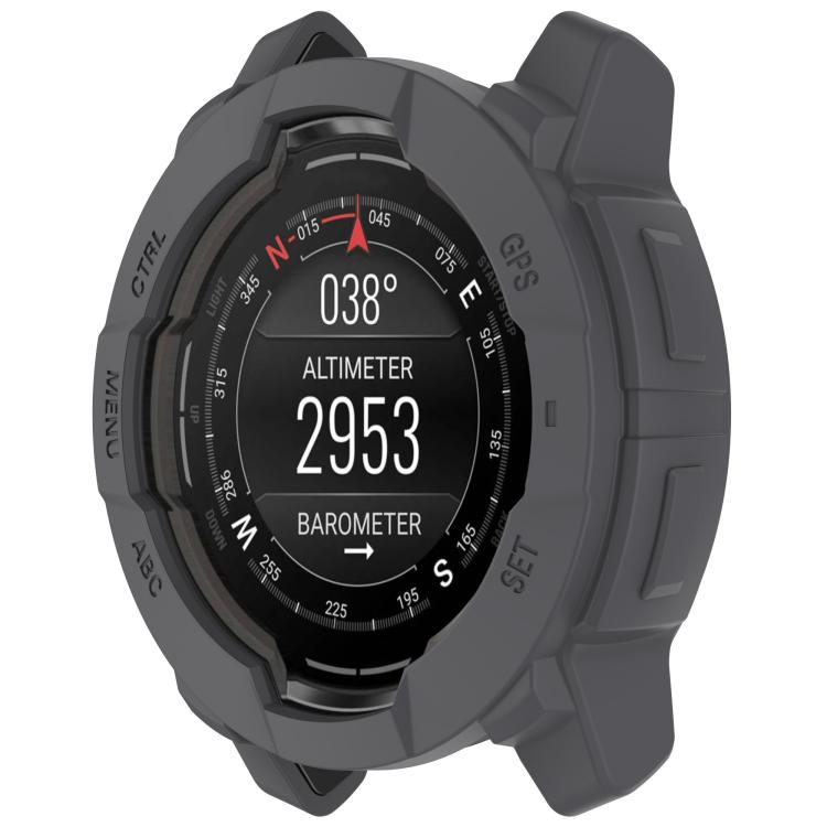 For Garmin Instinct 3 AMOLED / Solar 45mm Silicone Watch Protective Case