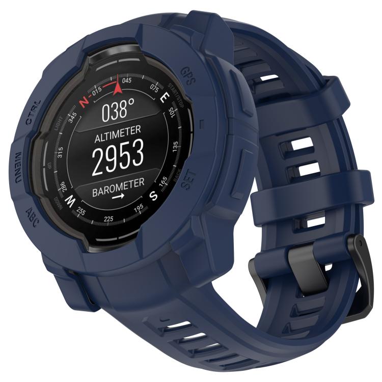For Garmin Instinct 3 AMOLED / Solar 45mm Silicone Watch Protective Case