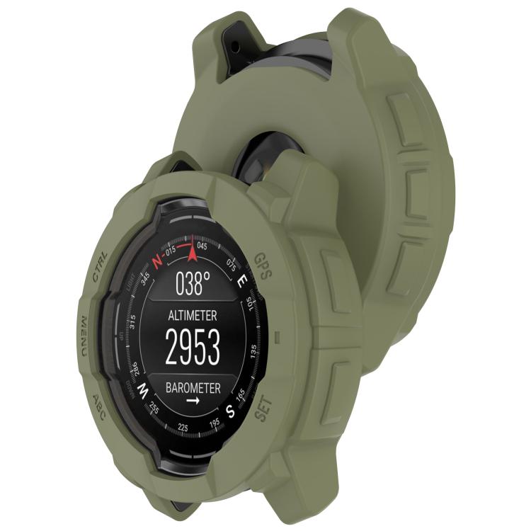 For Garmin Instinct 3 AMOLED / Solar 50mm Silicone Watch Protective Case