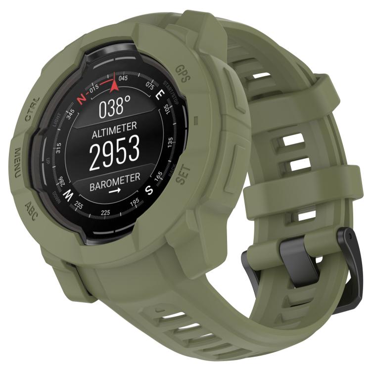 For Garmin Instinct 3 AMOLED / Solar 50mm Silicone Watch Protective Case