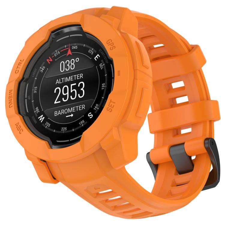 For Garmin Instinct 3 AMOLED / Solar 50mm Silicone Watch Protective Case
