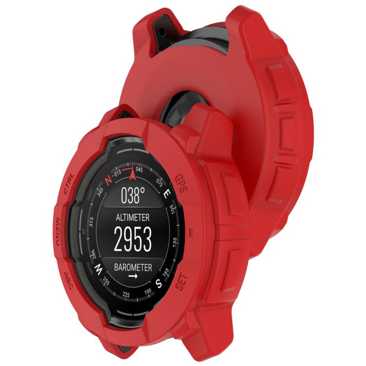 For Garmin Instinct 3 AMOLED / Solar 50mm Silicone Watch Protective Case