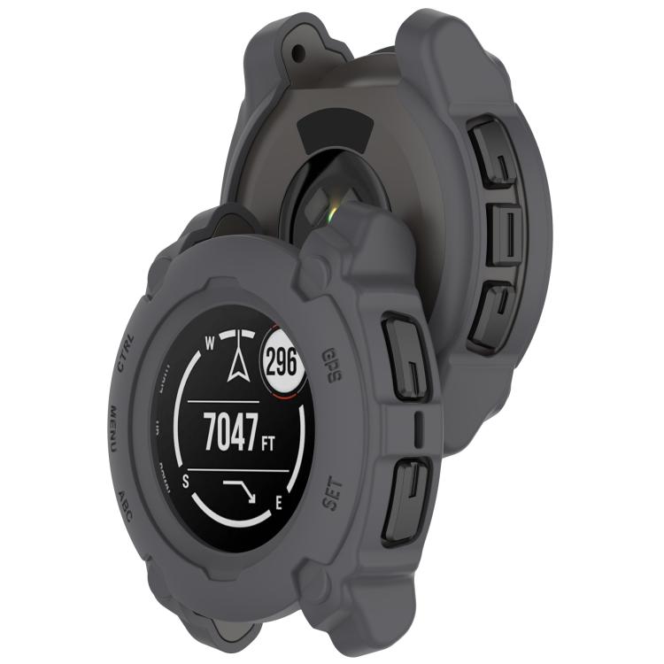 For Garmin Instinct E 40mm Half Coverage Hollow TPU Armour Watch Protective Case