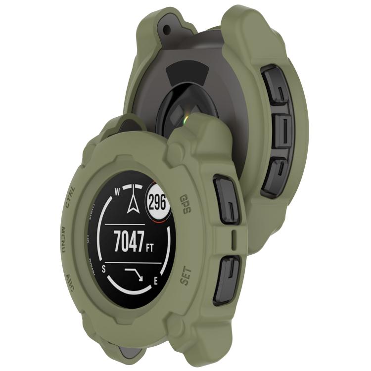 For Garmin Instinct E 45mm Half Coverage Hollow TPU Armour Watch Protective Case