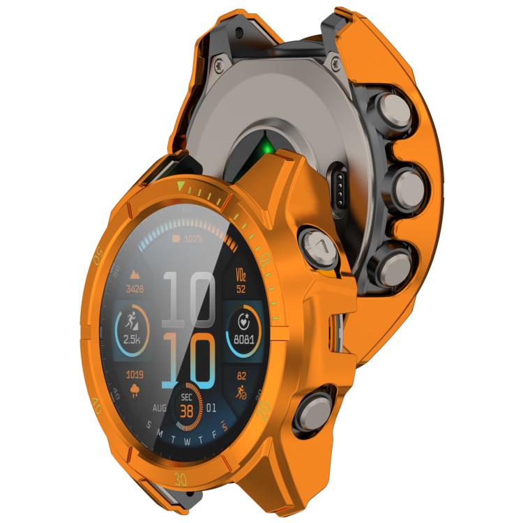 For Garmin Tactix 8 AMOLED 47mm Tempered Film Integrated PC Watch Protective Case