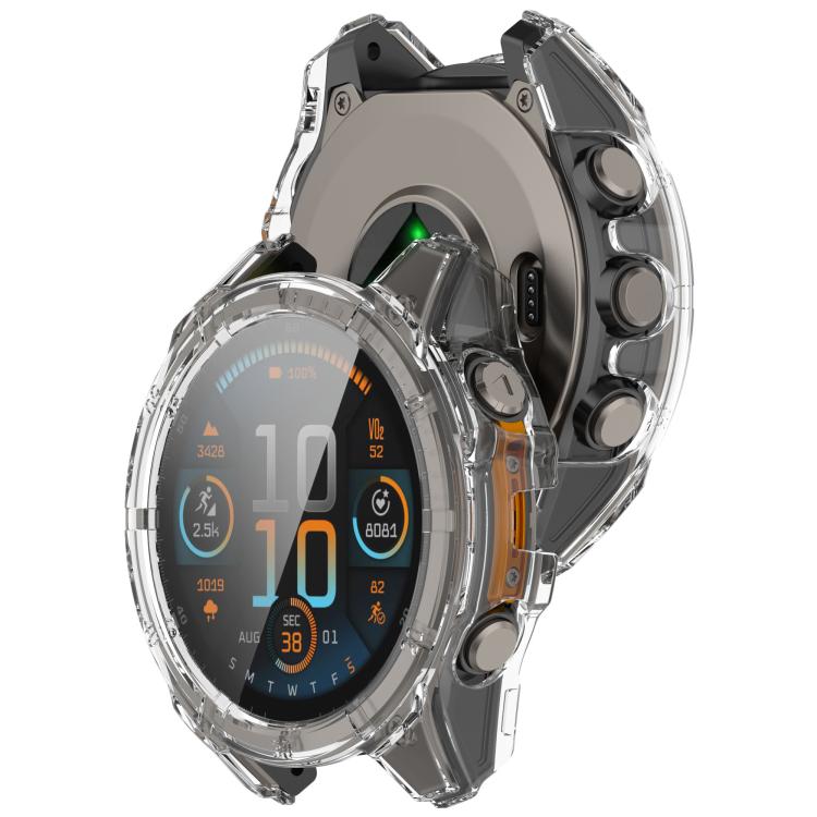 For Garmin Tactix 8 AMOLED 47mm Tempered Film Integrated PC Watch Protective Case
