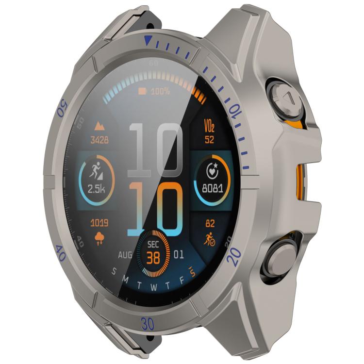 For Garmin Tactix 8 AMOLED 51mm Tempered Film Integrated PC Watch Protective Case