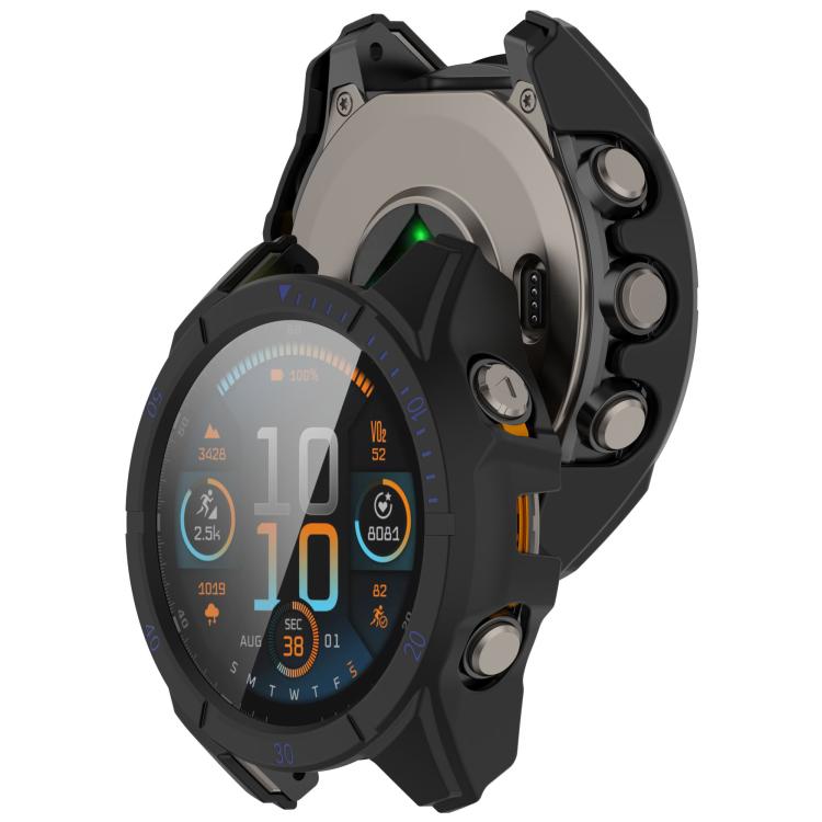 For Garmin Tactix 8 AMOLED 51mm Tempered Film Integrated PC Watch Protective Case