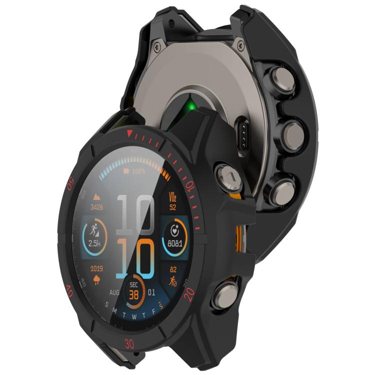 For Garmin Tactix 8 Solar 51mm Tempered Film Integrated PC Watch Protective Case