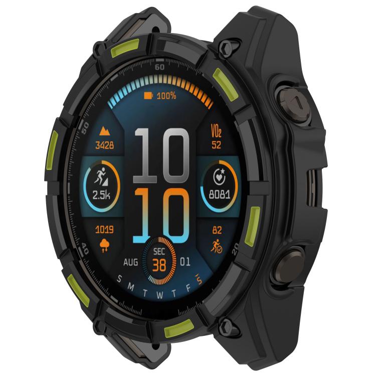 For Garmin Tactix 8 AMOLED 51mm Hollow Armor TPU Half Coverage Watch Protective Case
