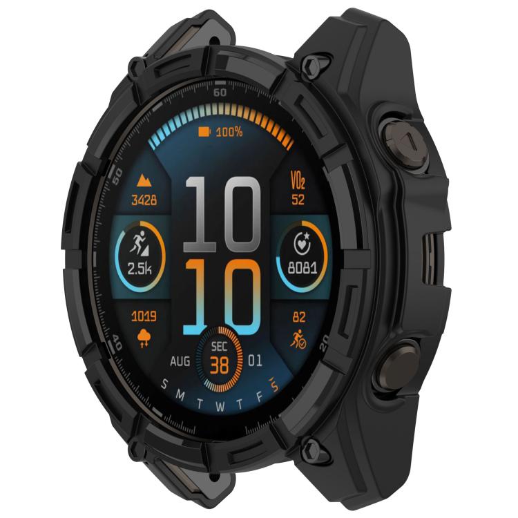 For Garmin Tactix 8 Solar 51mm Hollow Armor TPU Half Coverage Watch Protective Case