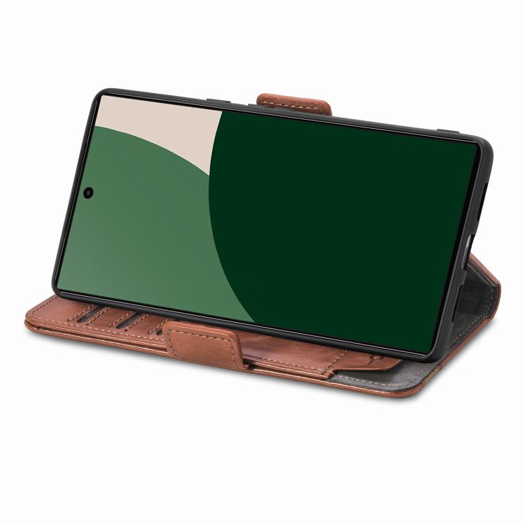 For Fujitsu Arrows We2 / F-52E CaseNeo Splicing Dual Magnetic Buckle Leather Phone Case