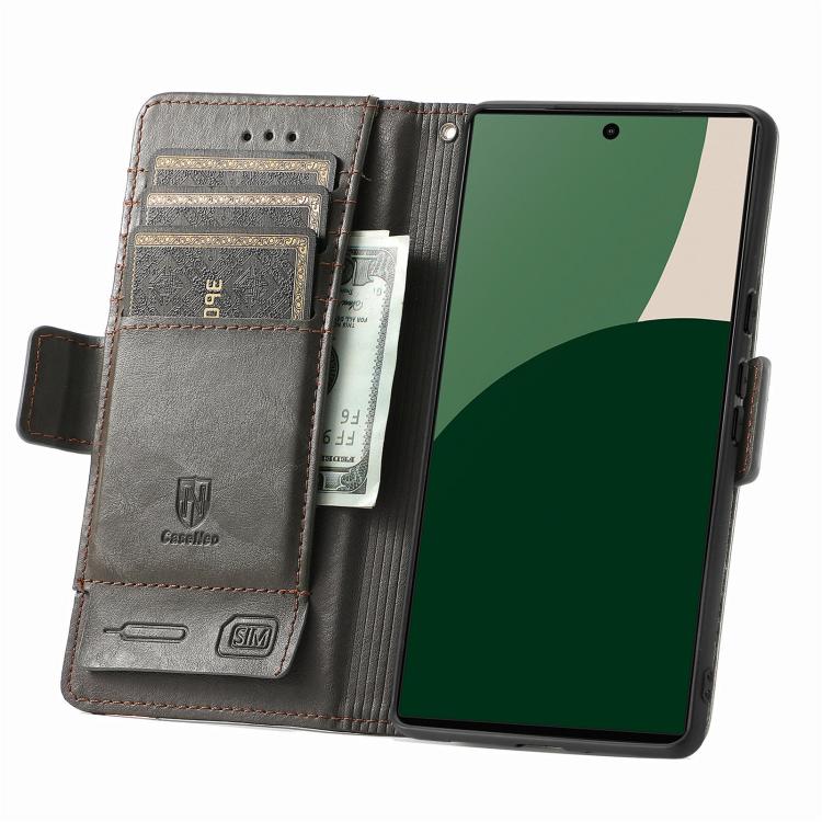 For Fujitsu Arrows We2 / F-52E CaseNeo Splicing Dual Magnetic Buckle Leather Phone Case