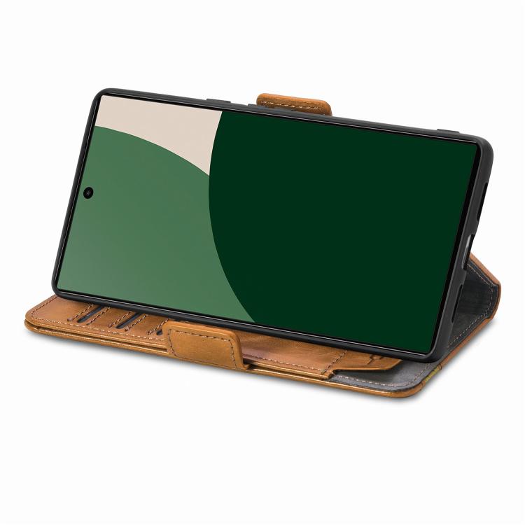 For Fujitsu Arrows We2 / F-52E CaseNeo Splicing Dual Magnetic Buckle Leather Phone Case