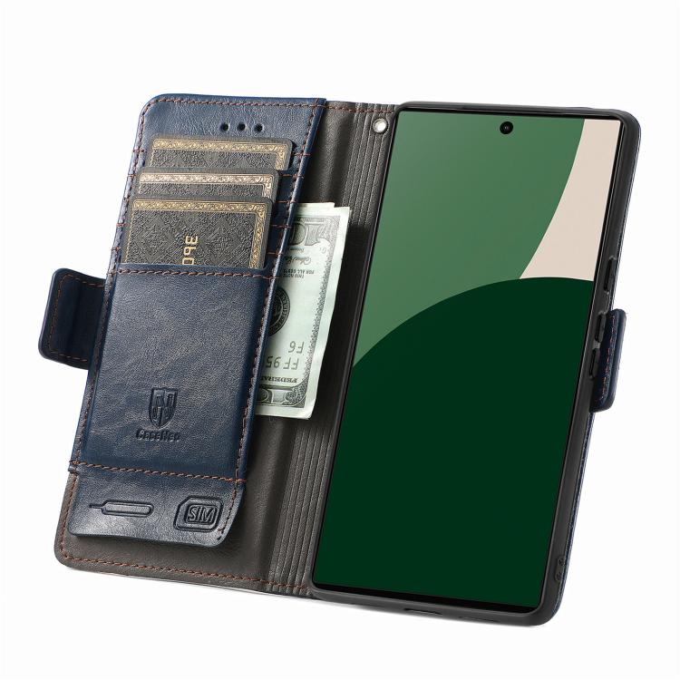 For Fujitsu Arrows We2 Plus / F-51E CaseNeo Splicing Dual Magnetic Buckle Leather Phone Case