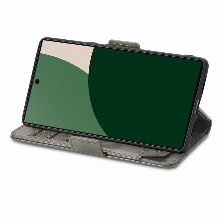 For Fujitsu Arrows We2 Plus / F-51E CaseNeo Splicing Dual Magnetic Buckle Leather Phone Case