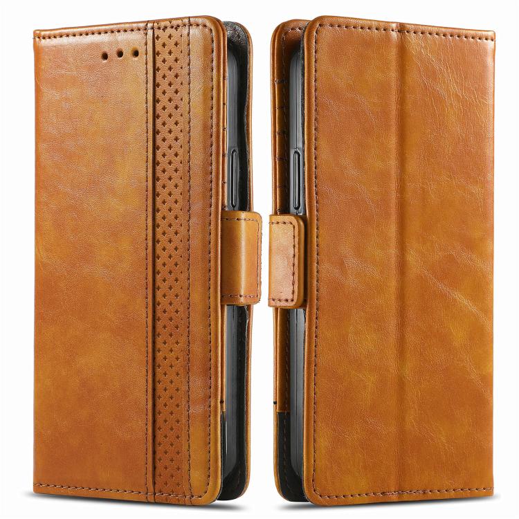 For Fujitsu Arrows We2 Plus / F-51E CaseNeo Splicing Dual Magnetic Buckle Leather Phone Case