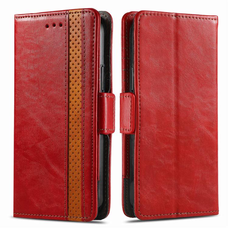 For Fujitsu Arrows We2 Plus / F-51E CaseNeo Splicing Dual Magnetic Buckle Leather Phone Case