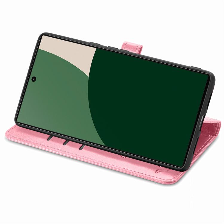 For Fujitsu Arrows We2 Plus / F-51E Cat and Dog Embossed Leather Phone Case