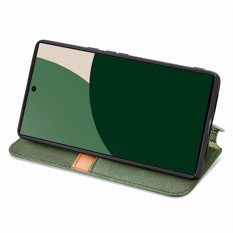 For Fujitsu Arrows We2 Plus / F-51E Cubic Grid Pressed Magnetic Leather Phone Case