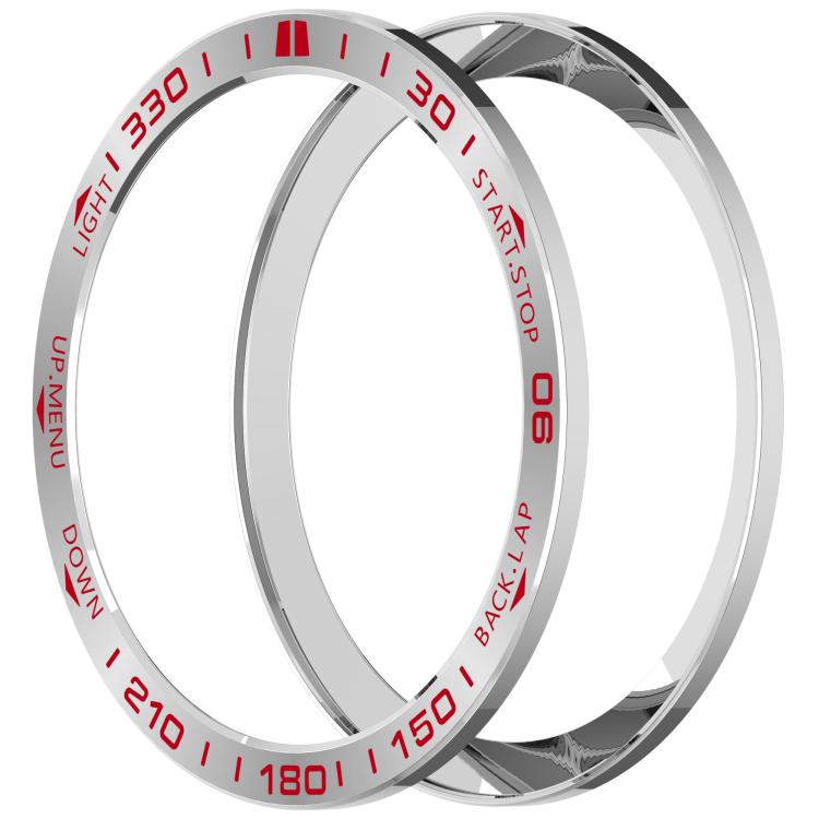 For Garmin Fenix 8 AMOLED 43mm Stainless Steel Metal Watch Protective Ring