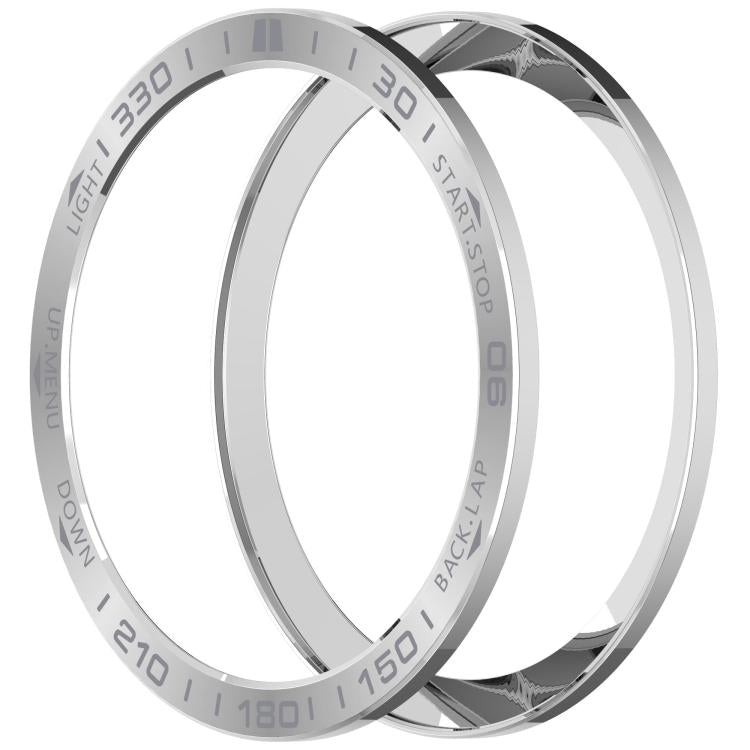 For Garmin Fenix 8 AMOLED 47mm Stainless Steel Metal Watch Protective Ring