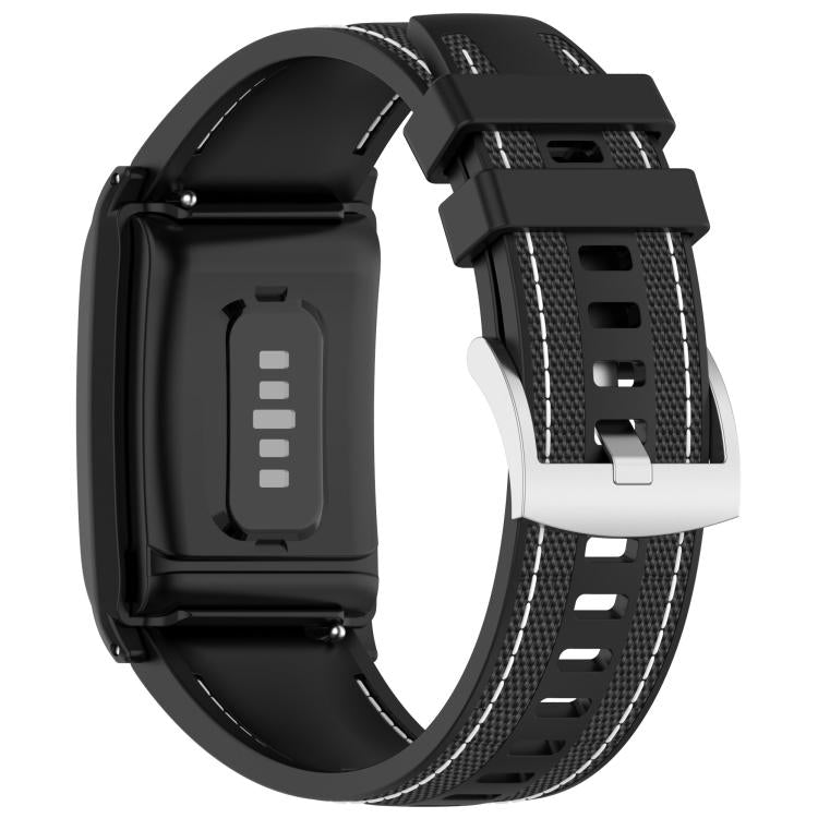 For WHOOP 5.0 / 4.0 Composite Type Nylon Braided Silicone Watch Band