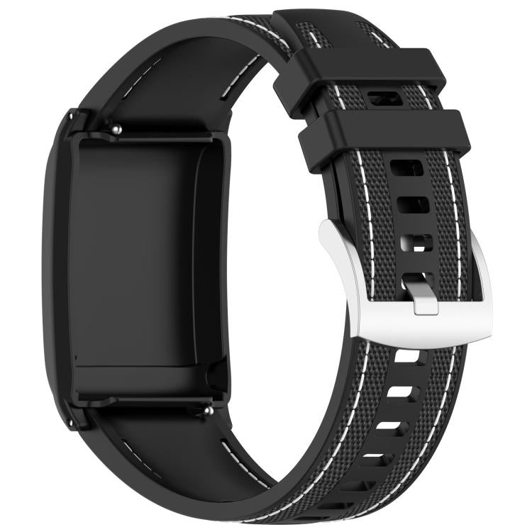 For WHOOP 5.0 / 4.0 Composite Type Nylon Braided Silicone Watch Band